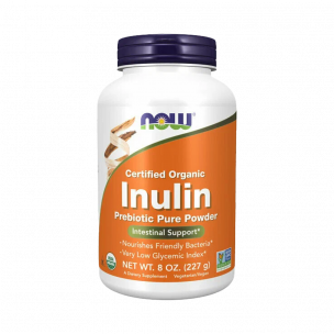 NOW Inulin Prebiotic Pure Powder Organic, 227 грамм