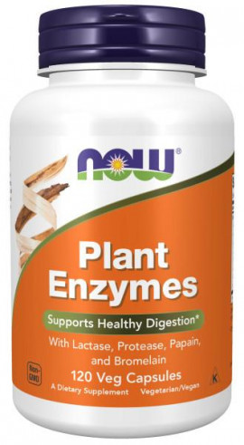 NOW Plant Enzymes, Плант Ферменты, 120 капс