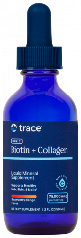Trace Minerals Ionic Biotin + Collagen, 59 мл