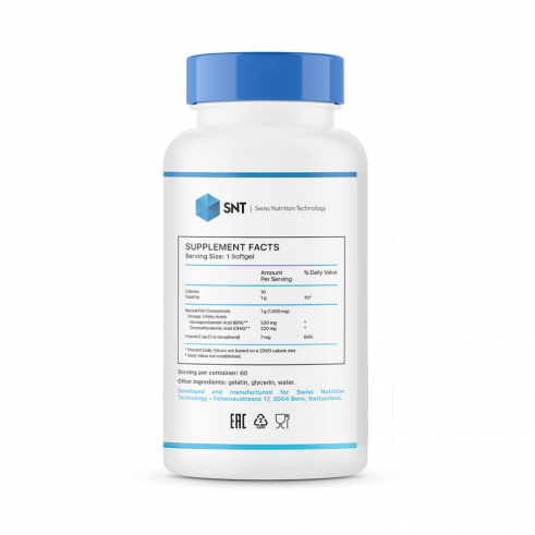 SNT Omega 3 Mega, 60 капсул
